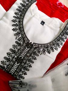 White Embroidered Salwar Kameez
