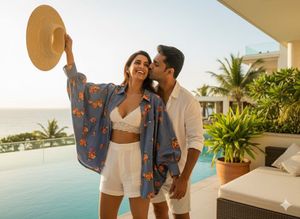 🦋 Statement Sleeves!Oversized Floral Batwing Top