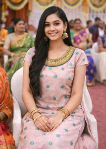 🆕️ Pastel Pink Embroidered Kurti