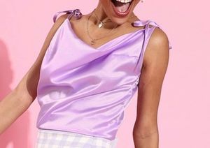 Lavender  Tie Up Top