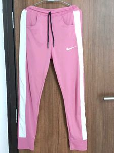 Gym Trouser Pink-White Colour