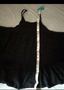 Elegant Black Tiered Korean Top