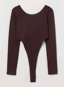 Trendy H&M brown bodysuit