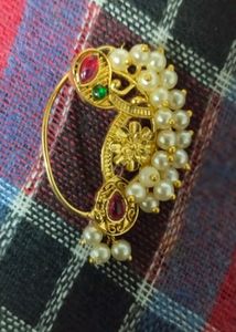 Maharashtrian Pearl Nose Ring