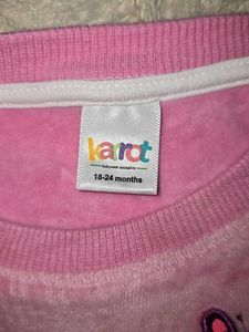 Girls Velvet Sweater - 18-24m