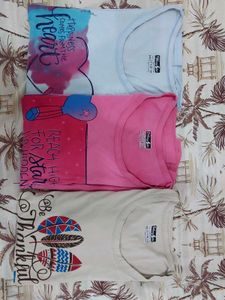 Combo 3 T Shirts For Women