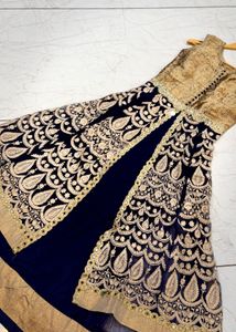 Elegant Embroidered Ethnic Gown
