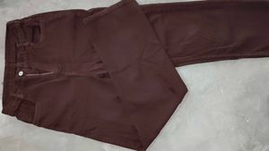 Brown Wide Leg Jeans