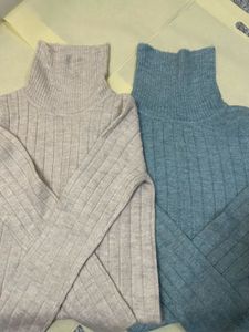 Cozy Knit Turtleneck Sweaters (Set of 2)