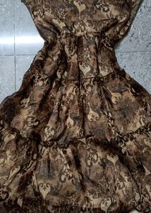 Brown Earthy/forestcore Dress