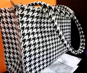 Black &amp; White Canvas Chinese Tote Bag