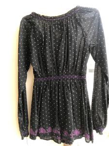 off shoulder full sleeve top(black)