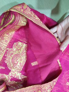 Pink Colored Beautiful Saree 💕