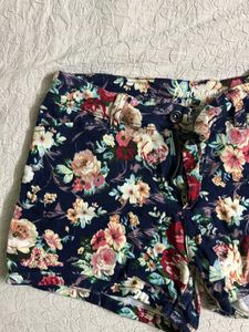 Vibrant Floral Print Shorts