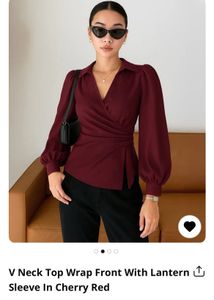 Wine Color Stylish Top