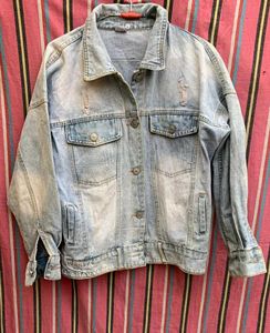 Distressed vintage Denim Jacket