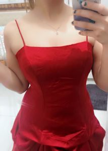Maroon Princess Gown