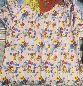Floral Flutter Sleeve Top