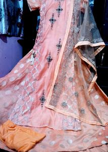 Beautiful Gown With Top Work Party wear