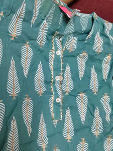 Feather Print Kurta