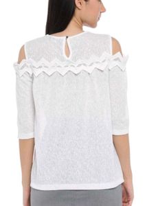Elegant White Long Sleeve Top