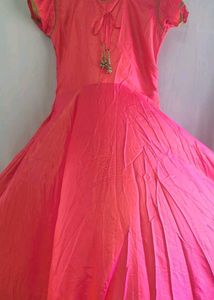 Elegant Pink Anarkali Dress