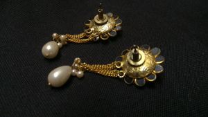 Black and White Earrings