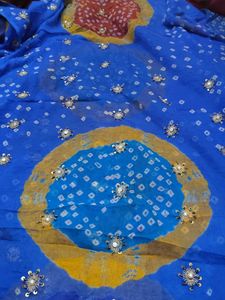Elegant Blue Saree