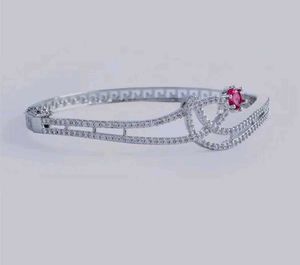 Red-Brass-Silver-Plated-Handcrafted-CZ StoneBracel
