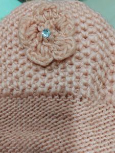 Peach Knit Beanie