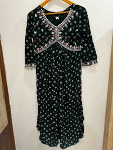 Green Kurta Set