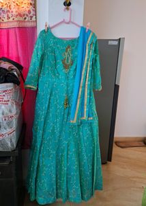 Ethnic Gown With Dupatta