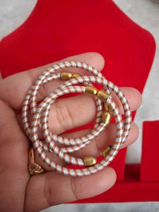 Twisted Bangle Bracelet Silver Ragi Mix