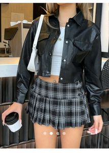 Crop Leather Jacket