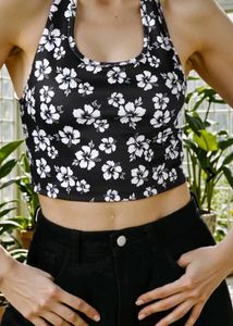 Floral Print Crop Top