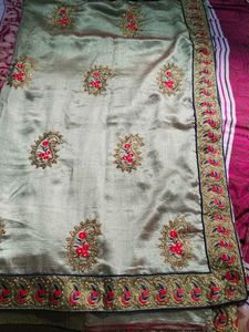 Elegant Embroidered Sari