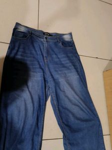 Wide Leg Denim Jeans