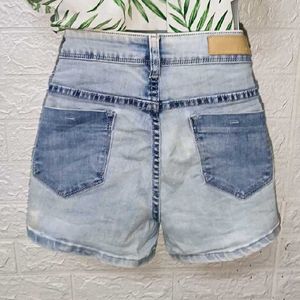 Blue Denim Shorts Small Size Women