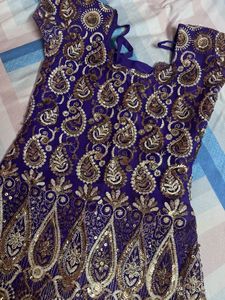Purple Embroidered Kurta