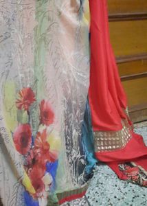 New Red Colour Saree