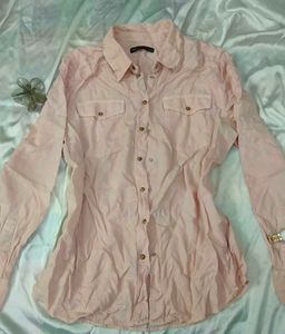 M&S Pink Long Sleeve Shirt
