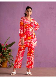 Multiple Cotton Blend Co Ords Set