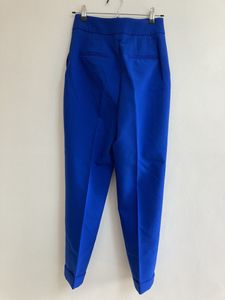 ZARA BLUE HIGH WAISTED TROUSERS