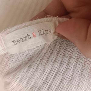 White Pullover Crop Top🤍