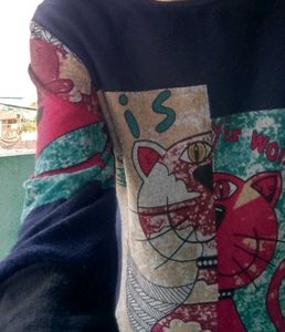 Funky Cat Print Dress