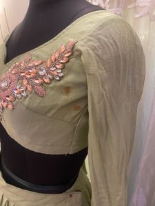 Green Lehenga Choli Set