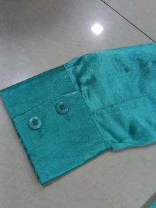 Teal Button-Down Shirt