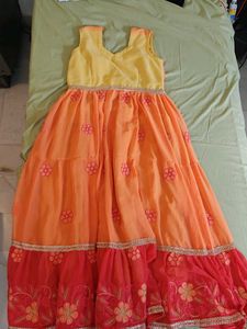 Cute Orange &amp; Yellow Dress