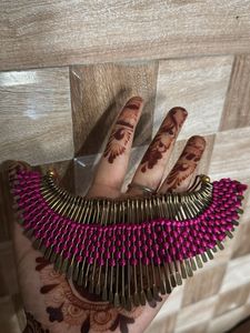 Pink & Gold Statement Necklace