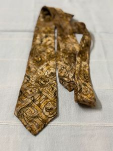 Silk Vintage Luxurious Premium Gold Necktie